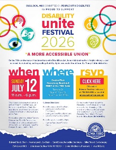Disabilities Committee Flier_Disabilty Unite Festival_July2026_03